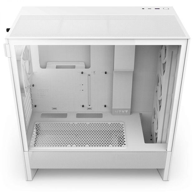 NZXT PC case H5 Flow RGB 2024 midi tower white 9
