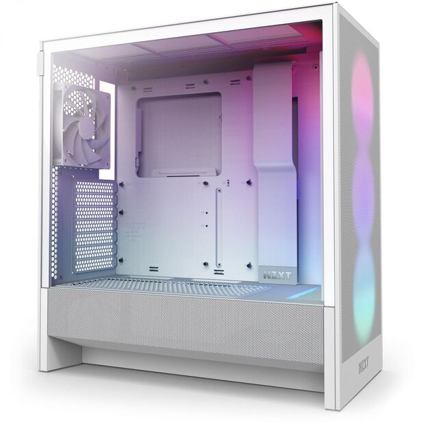 NZXT PC case H5 Flow RGB 2024 midi tower white 4