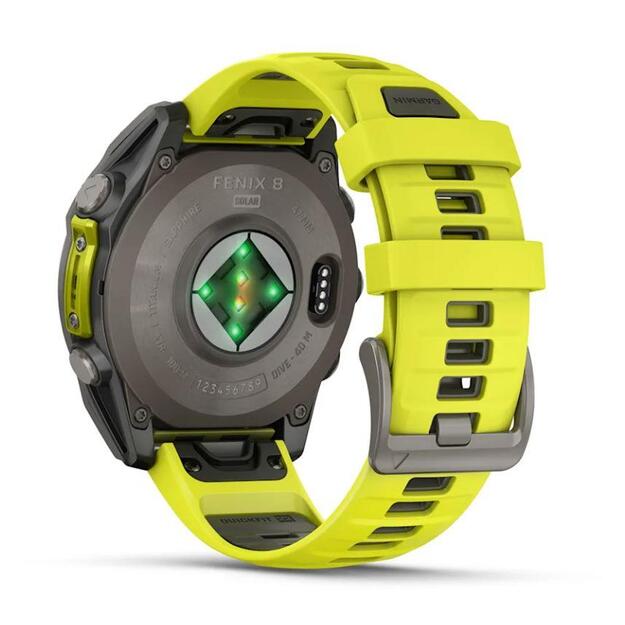 SMARTWATCH FENIX 8 SAPP. SOLAR/YELLOW 010-02906-21 GARMIN