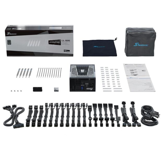 Power Supply|SEASONIC|PRIME TX ATX 3.0|1600 Watts|Efficiency 80 PLUS TITANIUM|MTBF 100000 hours|PRIME-TX-1600-ATX30 19