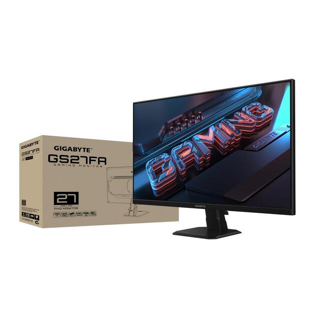 LCD Monitor|GIGABYTE|GS27FA EK|27 |Gaming|Panel IPS|1920x1080|180Hz|Matte|1 ms|Tilt|Colour Black|GS27FAEK