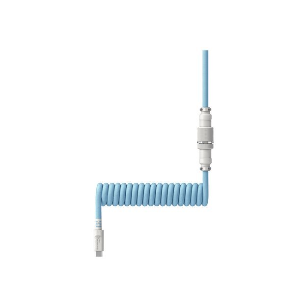 HP HyperX USB-C Coiled Cable Light Blue-White