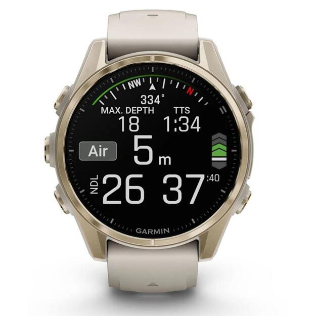 SMARTWATCH FENIX 8 SAPPHIRE/SOFT GOLD 010-02903-11 GARMIN