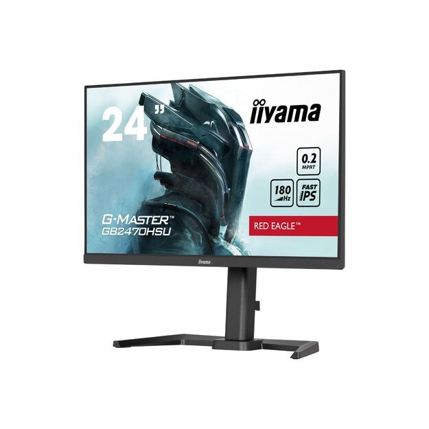 IIYAMA GB2470HSU-B6 G-Master Red Eagle 24inch Fast IPS FHD FreeSync Premium 180Hz 300cd/m2 0.2ms HDMI DP 4xUSB Speakers Black (P)