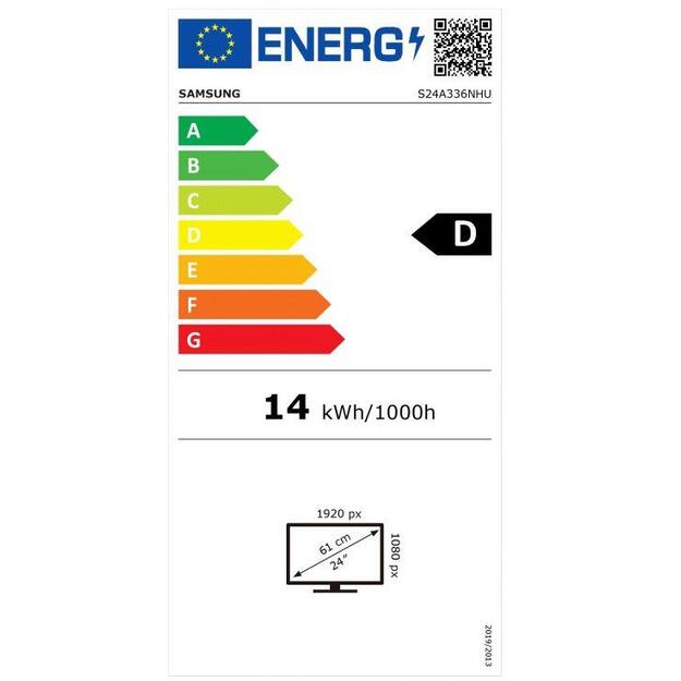 LCD Monitor|SAMSUNG|S24A336NHU|24 |Panel VA|1920x1080|16:9|60Hz|5 ms|Colour Black|LS24A336NHUXEN