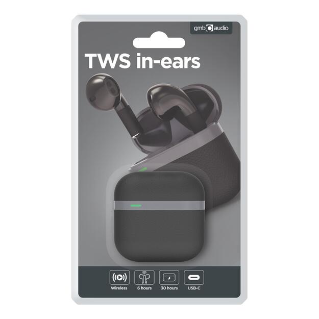 HEADSET BLUETOOTH/BLACK/GREY TWS-02-BK GEMBIRD 9