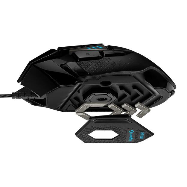 MOUSE USB OPTICAL G502 HERO/BLACK 910-005471 LOGITECH 11