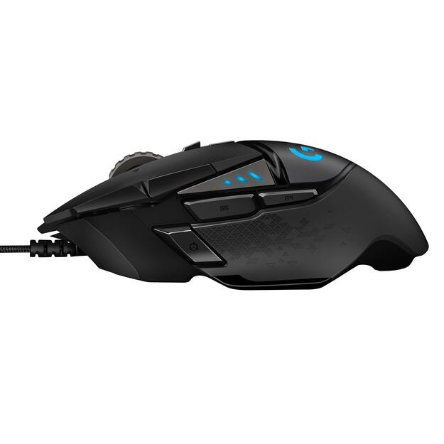 MOUSE USB OPTICAL G502 HERO/BLACK 910-005471 LOGITECH 6