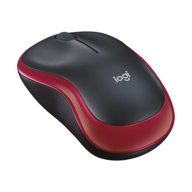 MOUSE USB OPTICAL WRL M185/RED 910-002237 LOGITECH