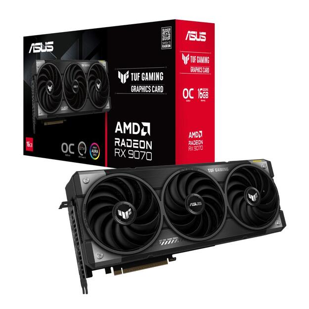 VGA PCIE16 RX9070 16GB GDDR6/TUF-RX9070-O16G-GAMING ASUS