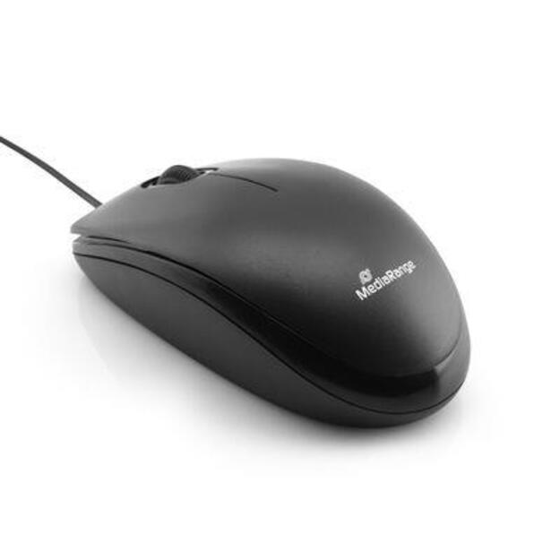 MOUSE USB OPTICAL BLACK/MROS212 MEDIARANGE 3