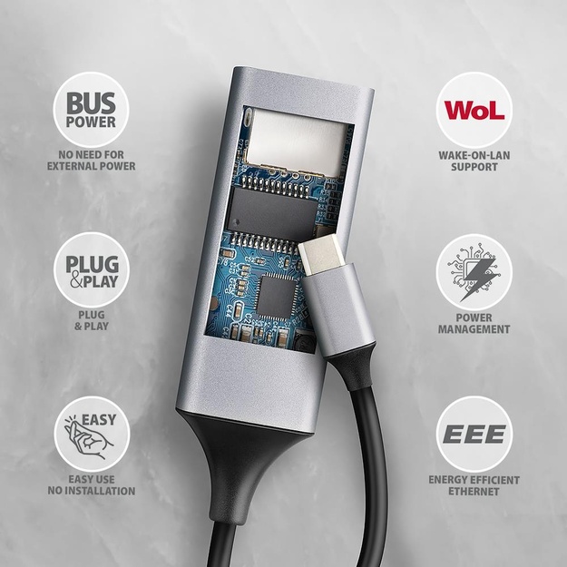 NET ADAPTER USB-C 1GB/ADE-TXPD AXAGON