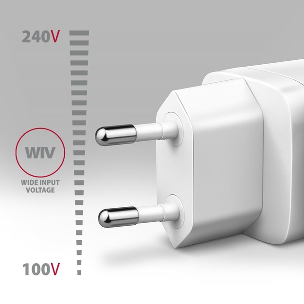 MOBILE CHARGER WALL USB 65W/GAN 3PORT ACU-DPQ65W AXAGON