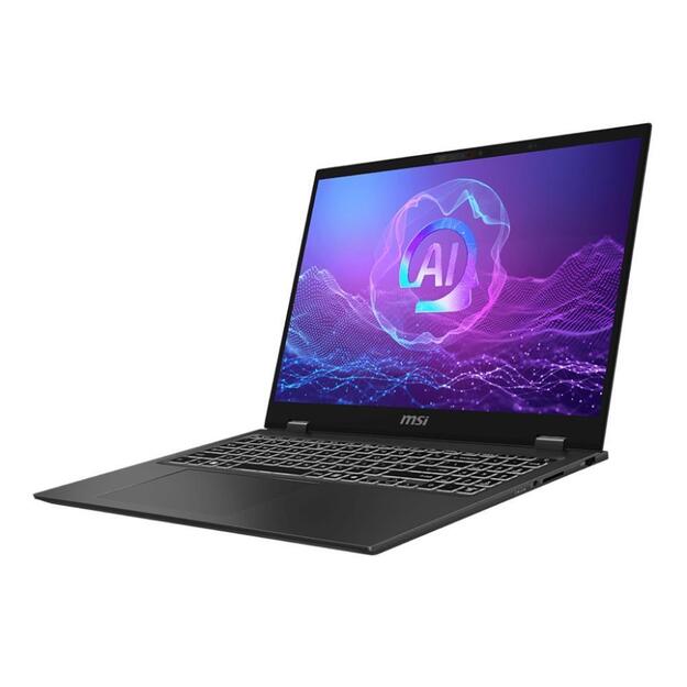 Notebook|MSI|Prestige|16 AI+ Evo B2VMG|CPU  Core Ultra|u9-288V|3300 MHz|16 |3840x2400|RAM 32GB|LPDDR5x|8533 MHz|SSD 1TB|Intel Arc 140V|16GB|ENG|Card Reader SD (XC/HC)|Windows 11 Pro|Grey|1.5 kg|PRE16AI+EVOB2VMG-017NL