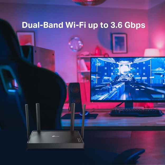 WRL ROUTER 3570MBPS 1000M 5P/DUAL BAND ARCHER BE220 TP-LINK