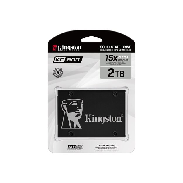 KINGSTON 2048GB SSD KC600 SATA3 2.5inch 2