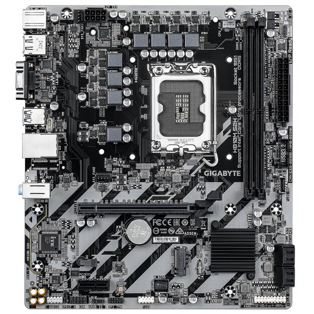 Mainboard|GIGABYTE|LGA1851|Micro-ATX|Memory DDR5|Memory slots 2|H810MS2H 1