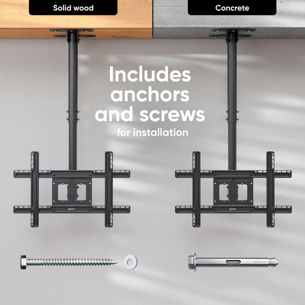 TV SET ACC CEILING MOUNT/32-80  BLACK N1L-B ONKRON
