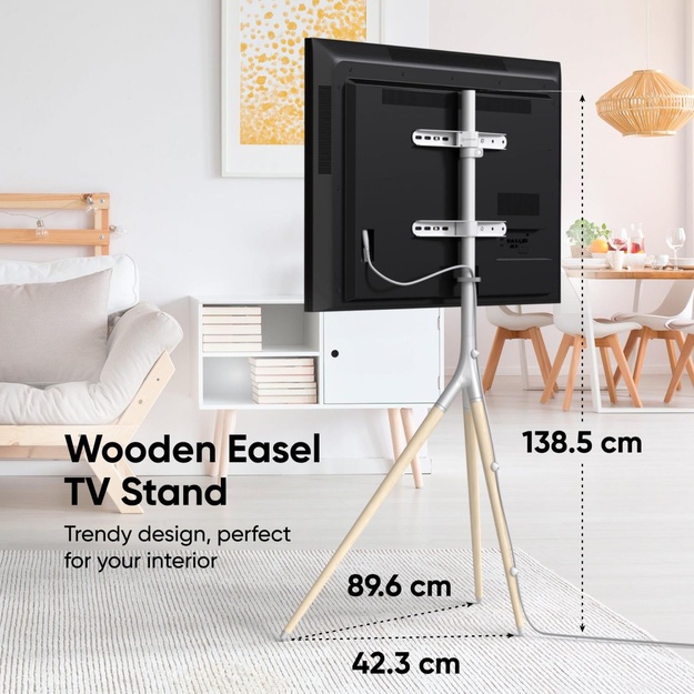 TV SET ACC FLOOR STAND /32-65 /WHITE TS1220-W ONKRON