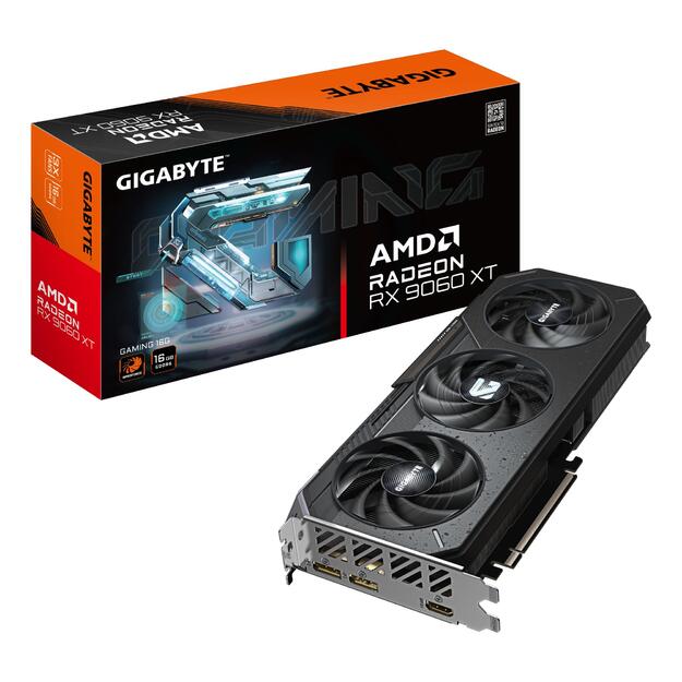 VGA PCIE16 RX9060XT 16GB GDDR6/GV-R9060XTGAMING-16GD GIGABYTE