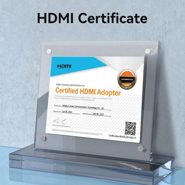 CABLE HDMI MALE/FEMALE 4K/0.5M BLACK AHCBD VENTION