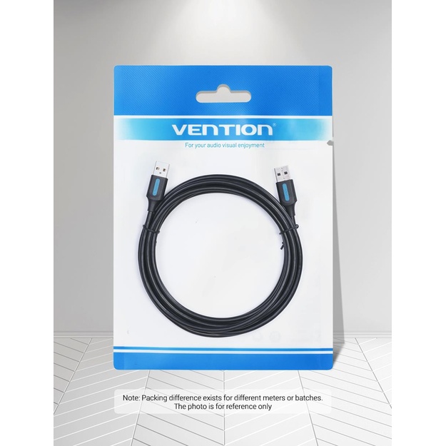 CABLE USB3.0 MALE TO MALE/1.5M BLACK CONBG VENTION