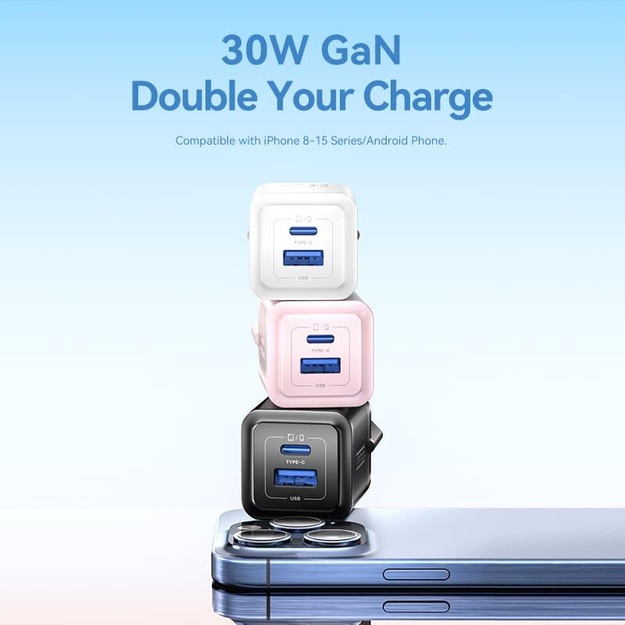 MOBILE CHARGER WALL 30W USB-C/2P BLACK FEQB0-EU VENTION
