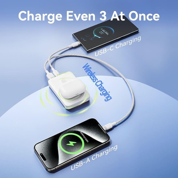 POWER BANK WRL 10000MAH 22.5W/MAGNETIC WHITE FHTW0 VENTION