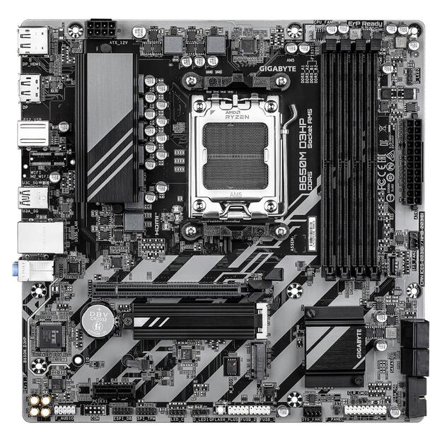 Mainboard|GIGABYTE|AMD B650|SAM5|Micro-ATX|Memory DDR5|Memory slots 4|B650MD3HP1.3 1