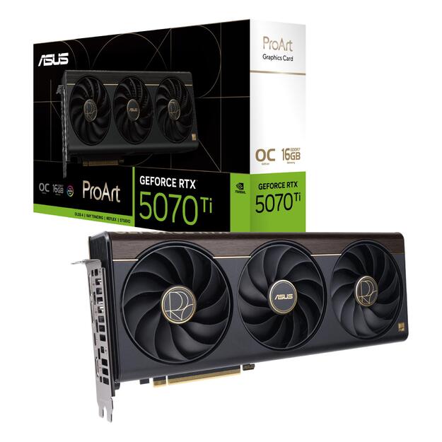 Graphics Card|ASUS|NVIDIA|GeForce RTX 5070 Ti|16 GB|GDDR7|256 bit|PCI Express 5.0|Active|PROART-RTX5070TI-O16G 15