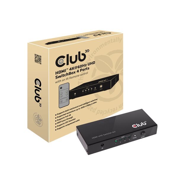 VIDEO SWITCH HDMI 4PORT/CSV-1370 CLUB3D