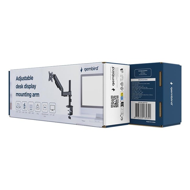 DISPLAY ACC MOUNTING ARM/17-32  MA-DA1P-02 GEMBIRD