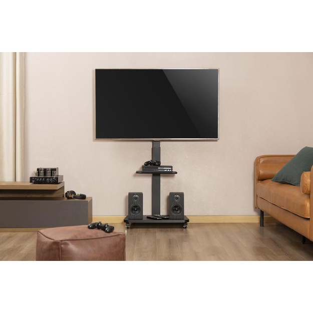 TV SET ACC FLOOR STAND 37-75 /BLACK TVS-75S-02 GEMBIRD