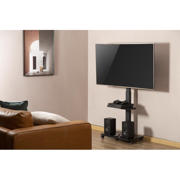 TV SET ACC FLOOR STAND 37-75 /BLACK TVS-75S-02 GEMBIRD