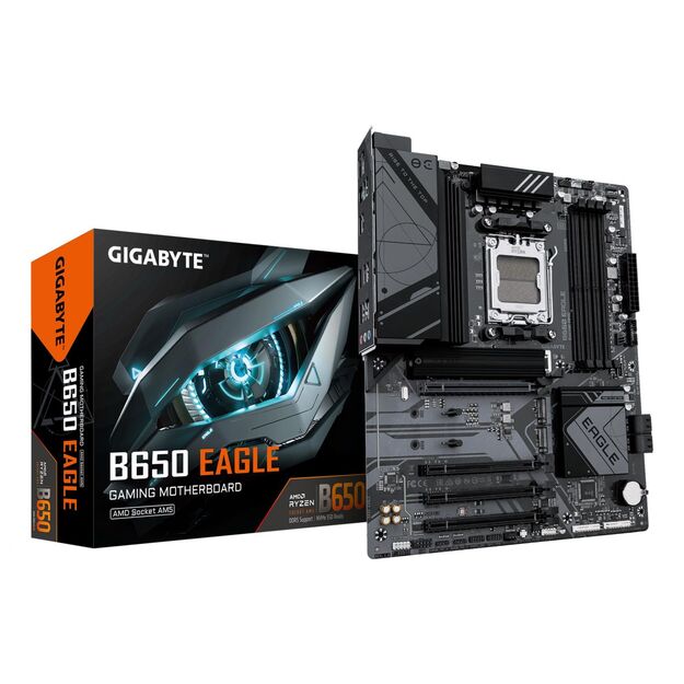 Mainboard|GIGABYTE|AMD B650|SAM5|ATX|Memory DDR5|Memory slots 4|B650EAGLE1.2