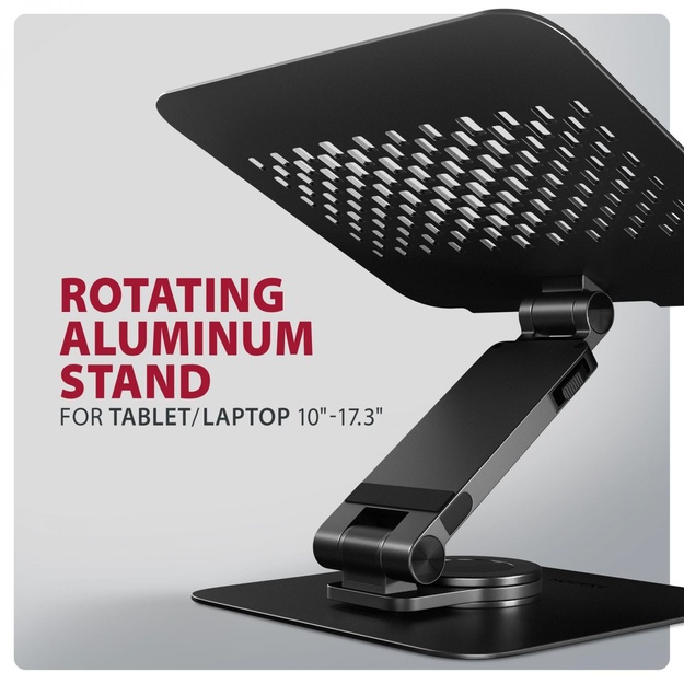 NB ACC STAND 10-17  ROTATING/ALUMINUM STND-LRB AXAGON