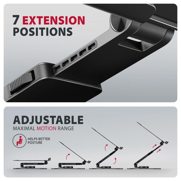 NB ACC STAND 10-17  ROTATING/ALUMINUM STND-LRB AXAGON