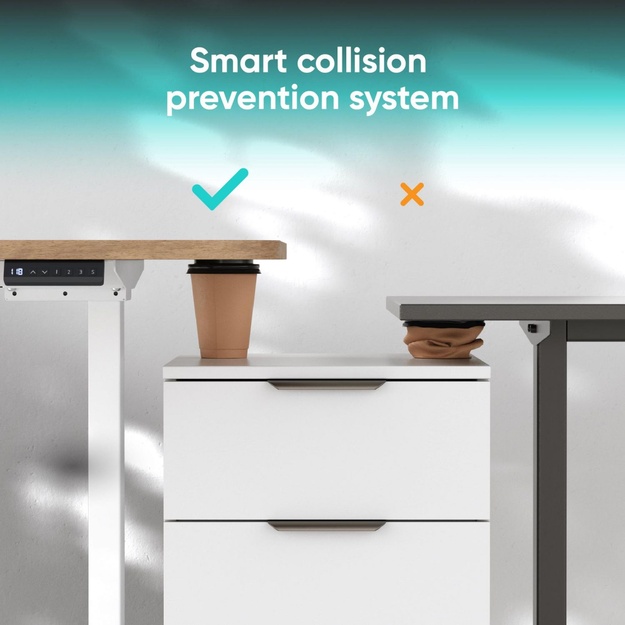 DESK FRAME MOTORISED/WHITE CDF222E-W ONKRON