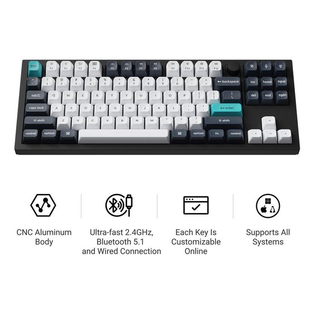 KEYBOARD WRL Q3 MAX RGB/CARBON BLACK Q3M-M4 KEYCHRON