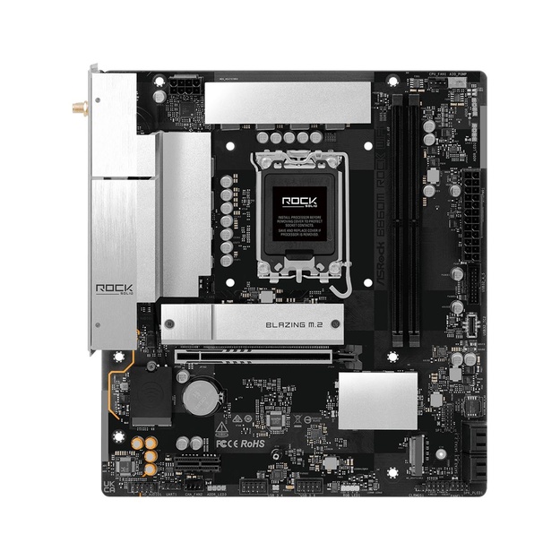 Mainboard|ASROCK|Intel B860|LGA 1851 (Socket V1)|micro ATX|RAM DDR5-SDRAM|2xSlots|Wi-Fi Yes|Bluetooth Yes|1xNumber of M.2 (M) slots|B860MROCKWIFI