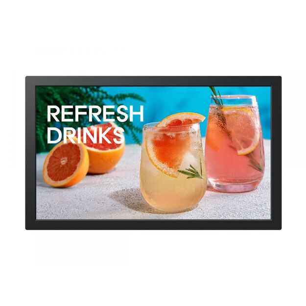 SAMSUNG LH13QBCEBGBXEN 13inch Full HD Signage QB13C 500 nits 16/7 operation black HDMI RS232in USB 2.0 Ethernet WiFi 2.4/5GHz