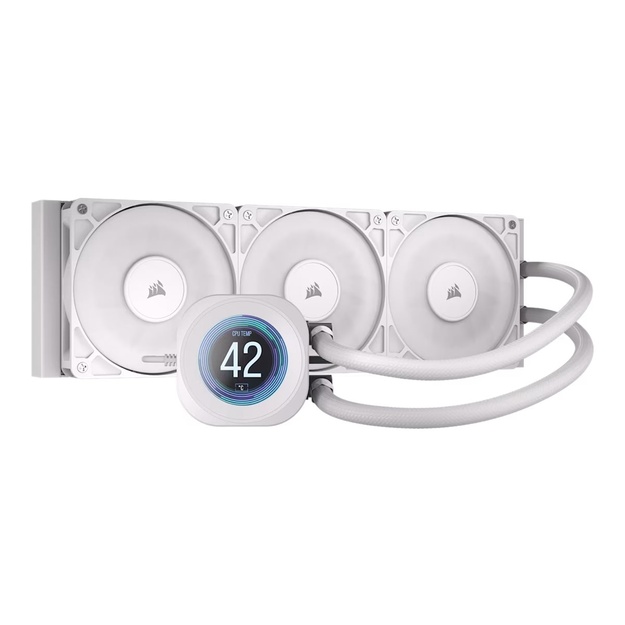 CORSAIR NAUTILUS 360 LCD White 360mm Radiator Liquid CPU Cooler