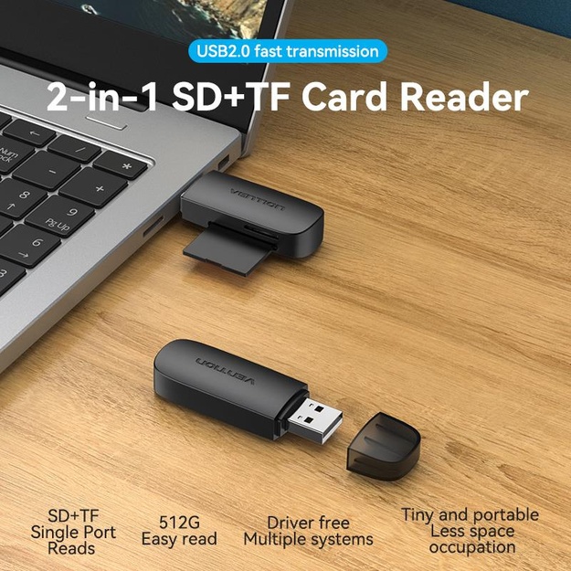 MEMORY READER USB2.0/CLEB0 VENTION