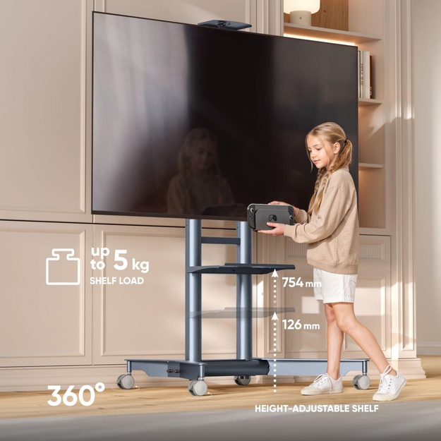 TV SET ACC MOBILE STAND/32-75 /GRAPHITE TS1571-G ONKRON