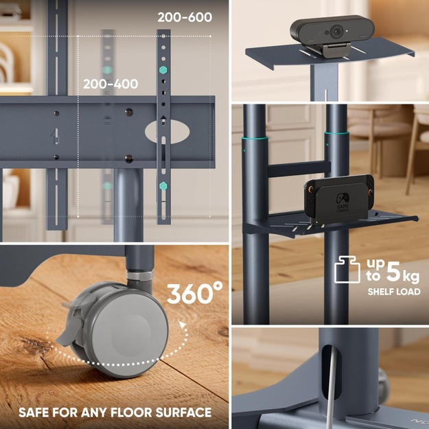 TV SET ACC MOBILE STAND/32-75 /GRAPHITE TS1571-G ONKRON