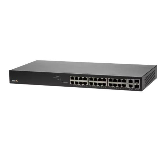 Switch|AXIS|Rack 1U|24x10Base-T / 100Base-TX / 1000Base-T|2x10/100/1000BASE-T/SFP combo|2xSFP|24xRJ45|PoE ports 24|01192-002
