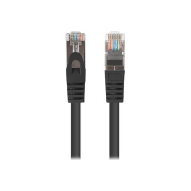 LANBERG Patchcord Cat.6 FTP 5m black 10-pack