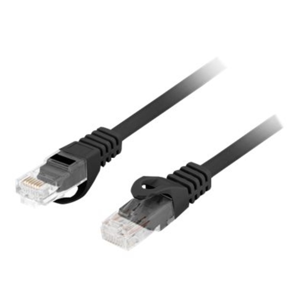 LANBERG Patchcord Cat.6 UTP 1m black 10-pack