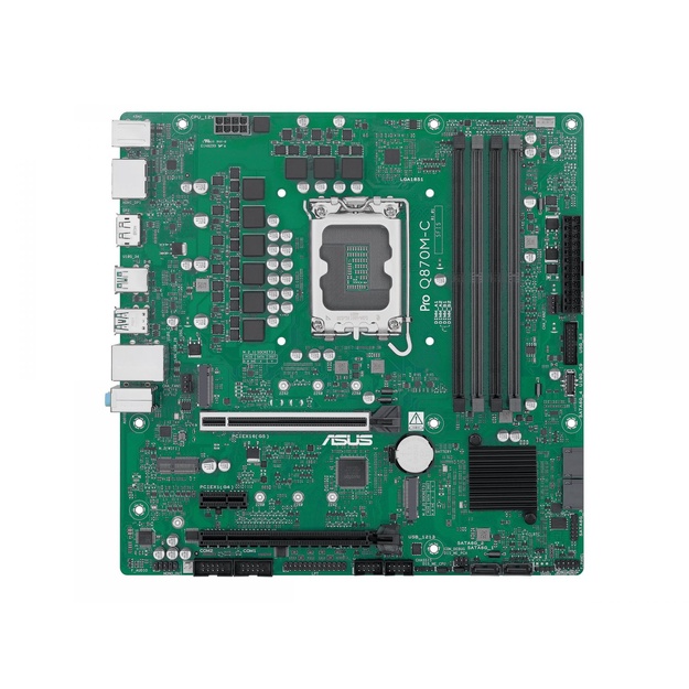 ASUS Q870 LGA1851 DDR5 Micro-ATX motherboard 2xHDMI 1xDP 2xM.2 4xSATA
