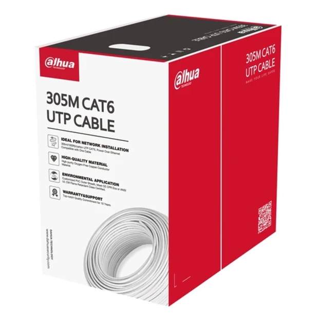 Tinklo kabelis UTP 6 Dahua, PFM920I-6UN-C